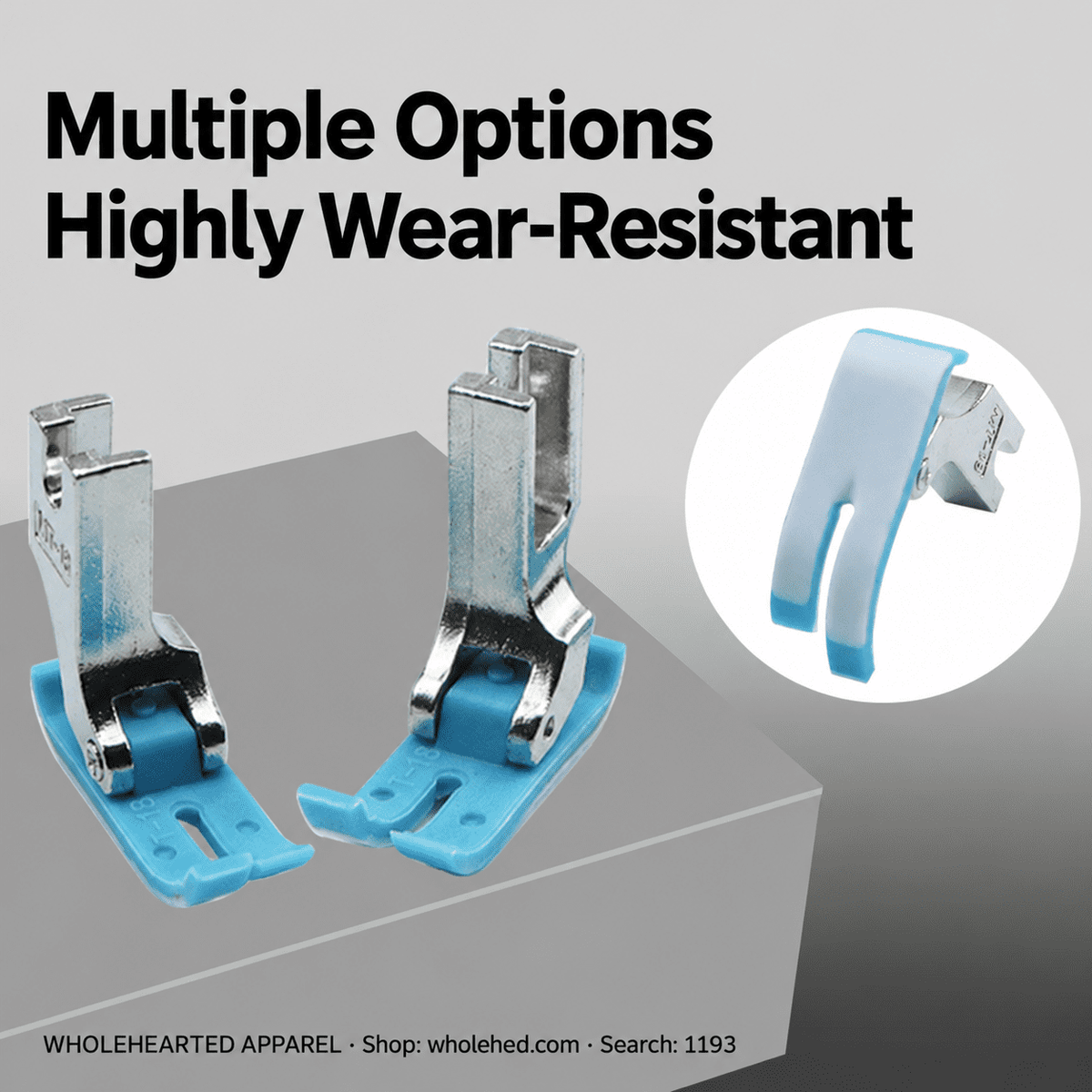 1193★ MT-18 Thickened Wear-Resistant Plastic Presser Foot for Industrial Computerized Lockstitch Sewing Machines.