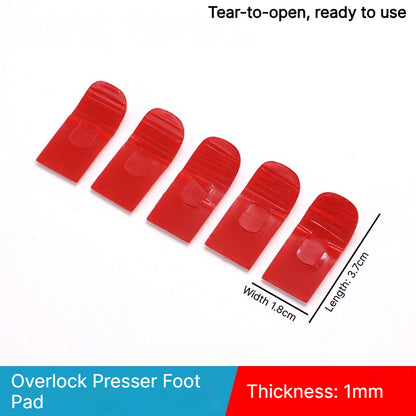1913★ Upgraded 2nd Gen No-Fold Teflon Presser Foot Pad for 4/5-Thread Overlock Machines.