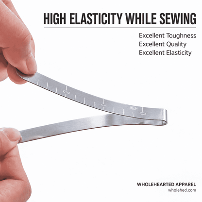 1663★ Metal Sewing Hemming Clip Sewing Clip 3 Inch Measuring Ruler Quilting Clip Fixed Ruler DIY Sewing Fixed Marker.