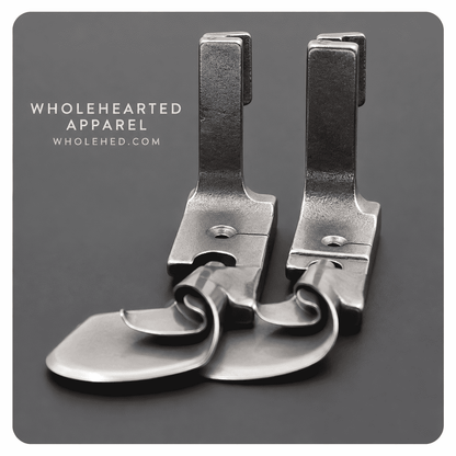 1236★ Curved Hemmer Presser Foot for Silk Chiffon and Lightweight Fabrics.