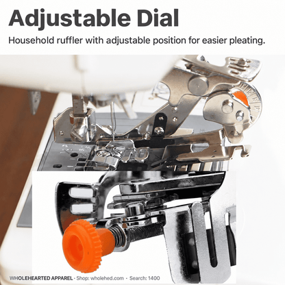 1400★ Piedino arricciatore multifunzione 55705 per macchine da cucire domestiche Brother, Singer, Feiyue e Janome