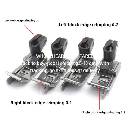 1419★  Interlock sewing machine, stop presser foot, car 5.6 needle position, right knife presser foot, three needles and five threads 0.1/0.2 left and right rim