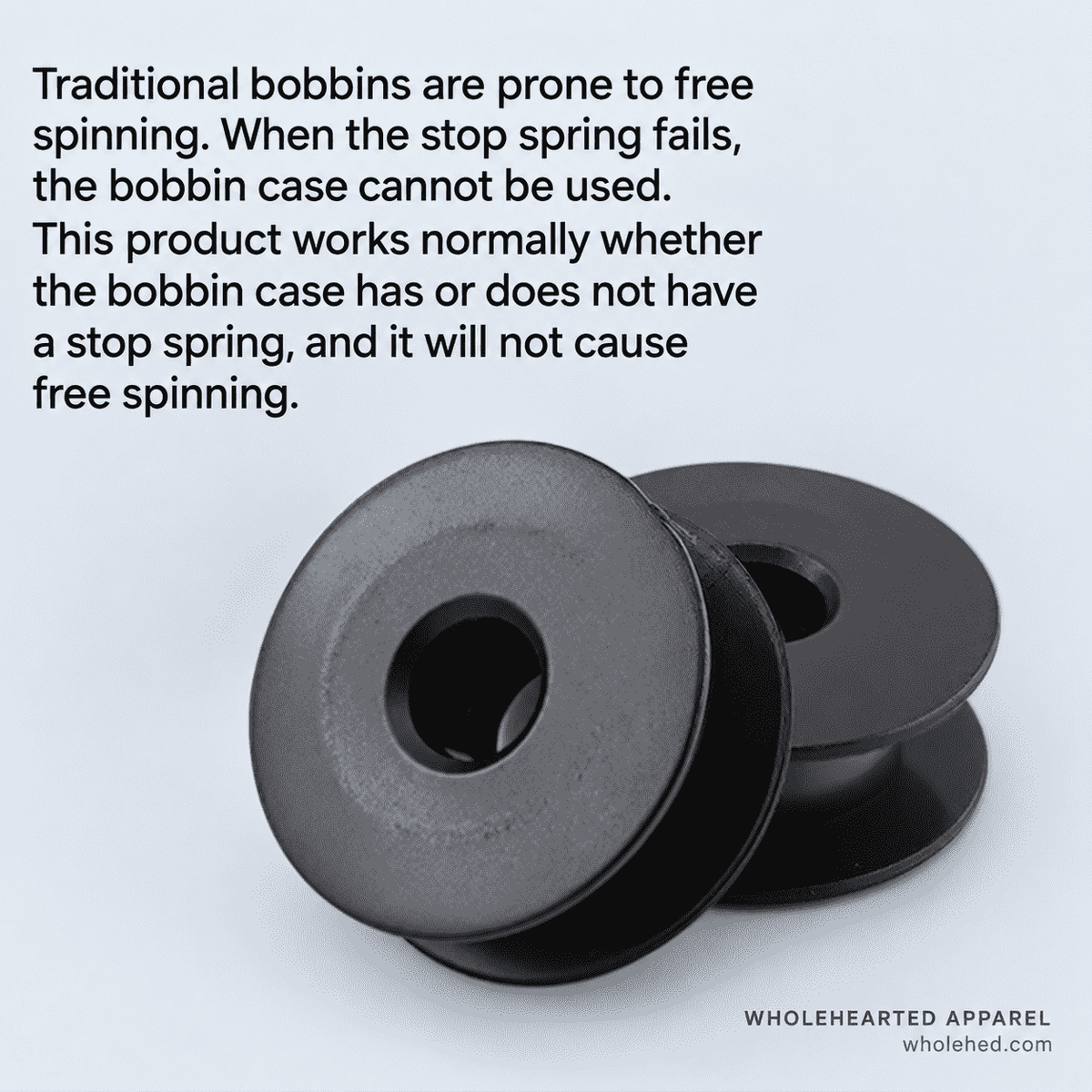 1611★ Magnetic-Damping Anti-Free-Spin Bobbin for Computerized Flatbed Sewing Machines, Universal Bobbin Case Accessory, Anti-Breakage Design.