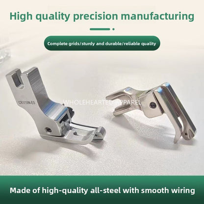 1546★  Flat car ES with spring compound collar presser foot, upper collar waist bright line pressure collar pressure shirt special presser foot sewing