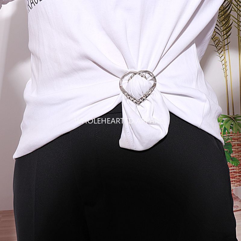 1823★ Botón de nudo de corbata para esquina de ropa, camiseta de verano y herramienta para acortar camisas, botón de ajuste de dobladillo, botón para ceñir la cintura, botón multifunción para esquina de ropa★