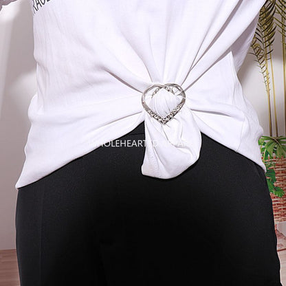 1823★ Botón de nudo de corbata para esquina de ropa, camiseta de verano y herramienta para acortar camisas, botón de ajuste de dobladillo, botón para ceñir la cintura, botón multifunción para esquina de ropa★