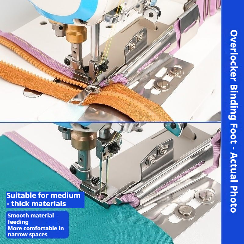 1873★ Prensatelas de encuadernación estrecha para máquinas Coverstitch, calibre de aguja de 5.6 mm★
