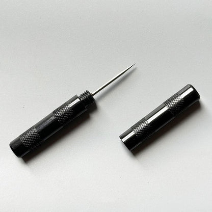 1674★  Mini awl, extra-pointed awl/leather cone, reaming, handmade cowhide DIY metal handle cone with hat Thousand pieces pass