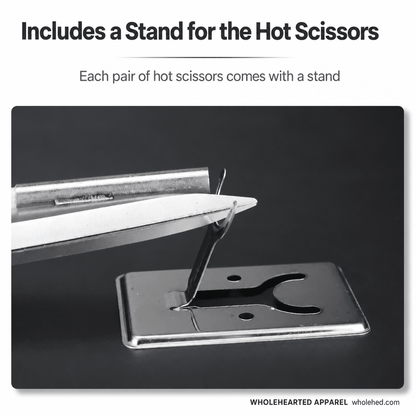 1220★ Electric Hot Scissors with Switch for Label Edge Trimming and Webbing Cutting Heating Tube Type.