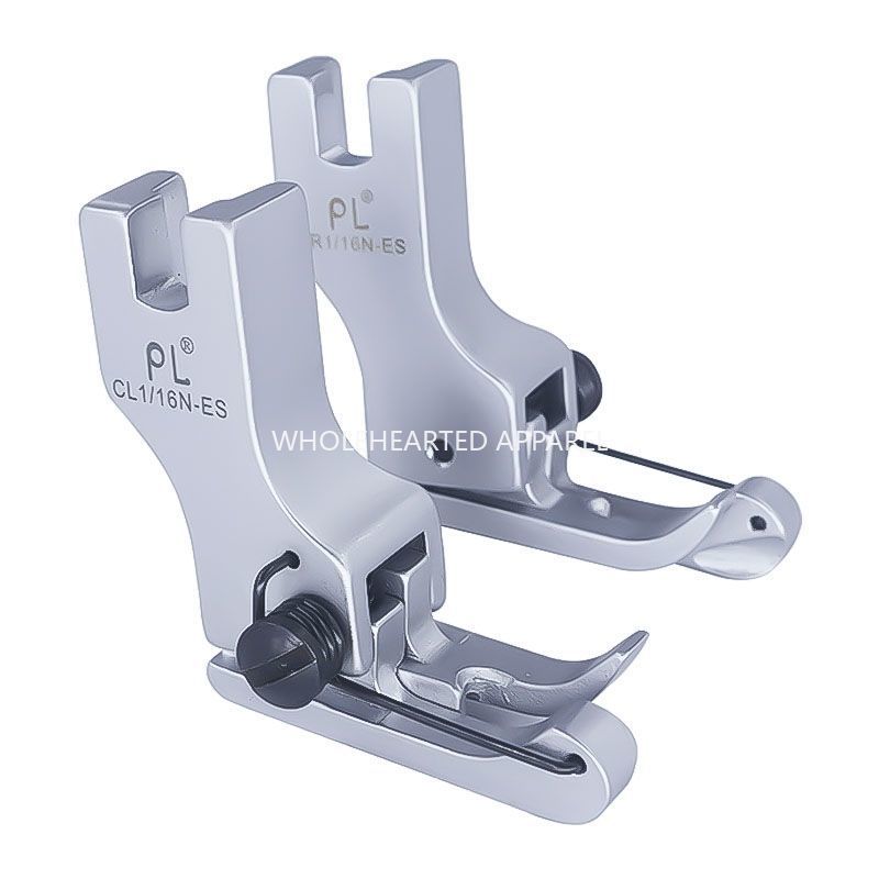 1517★  Boutique flat car re-neck presser foot Electroplating re-neck spring high and low presser foot shirt press collar
