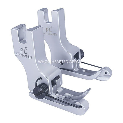 1517★  Boutique flat car re-neck presser foot Electroplating re-neck spring high and low presser foot shirt press collar