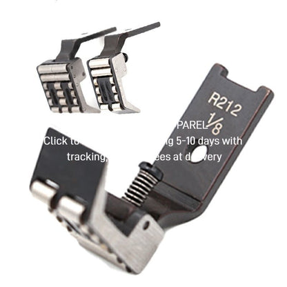 1579★  Double needle car adjustable all-steel roller presser foot R212 industrial sewing machine leather denim thick material anti-wrinkle rope webbing