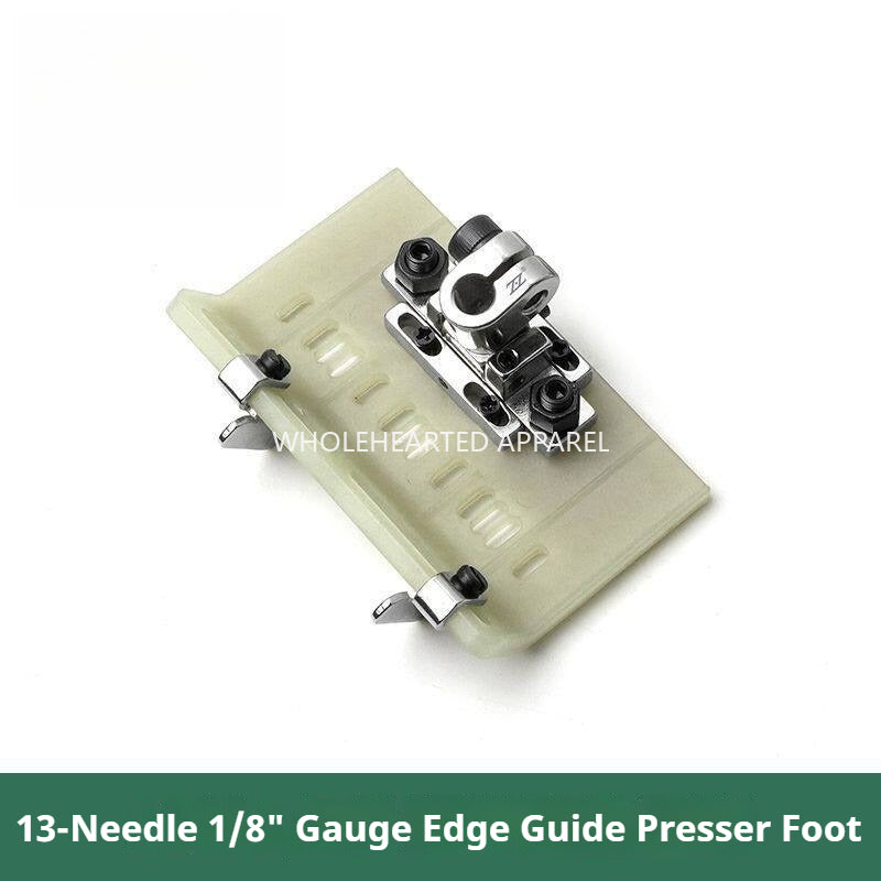 1793★ Adjustable 12/13 Needle Sewing Machine Presser Foot with Edge Guide for Waistband and Elastic, Teflon Foot★