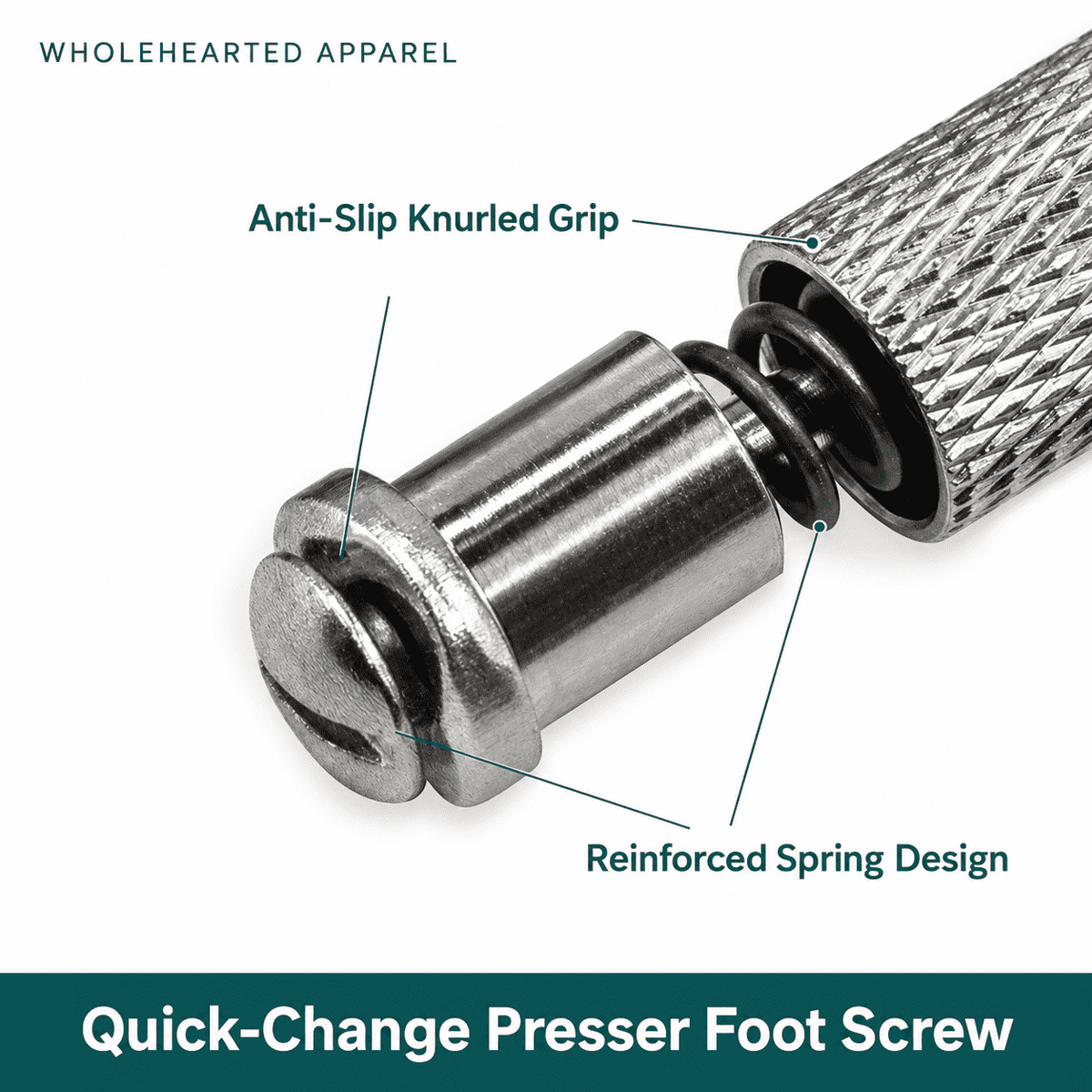 1027★ Boutique all-steel quick replacement presser foot screw, flat car second change presser foot artifact.