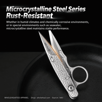 1661★ Microcrystalline Steel Thread Snips, Stainless Steel Sewing Scissors for Embroidery, Cross Stitch and Tailoring