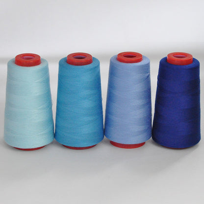 3053  Thread 402 Sewing Thread Household High Speed Thread Sewing Machine Pagoda Polyester Flat Car Large Roll Black and White Color