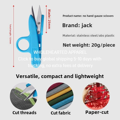 1495★  Jack does not leave the hand yarn shears, anti-static thread shears, labor-saving and anti-take-off, manual yarn shears, cloth picks, thread shears, sewing machine accessories