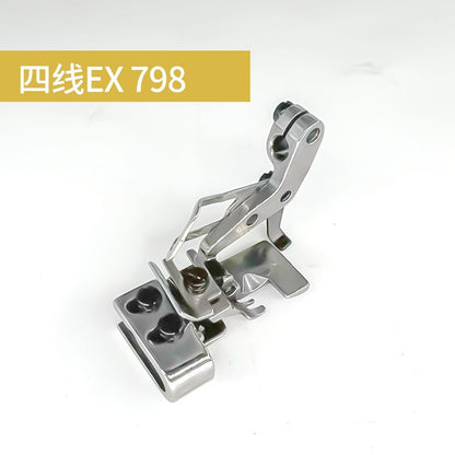 1510★  Four-wire and five-wire edge copying machine, discounted wrinkle-shrinking presser foot, upper flat and lower wrinkle double-layer process, all-steel edge locking machine accessories