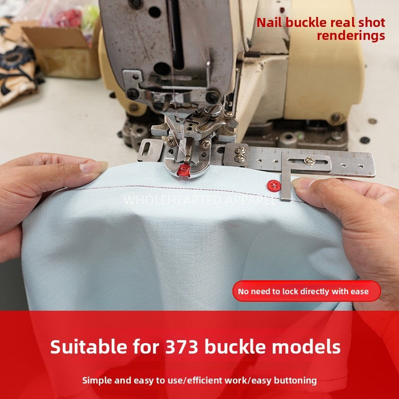 1642★ Nueva máquina de coser con hebillas de clavos 373 sin puntos, personalizada, fácil de usar, posicionamiento de hebillas, herramientas auxiliares, accesorios para máquina de coser
