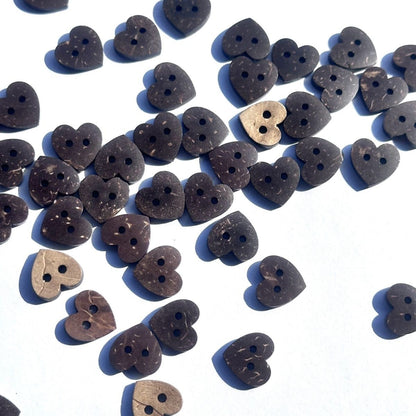 3043  Natural coconut shell peach heart shirt love buttons heart-shaped clothes retro DIY buttons handmade sweater cardigan buttons