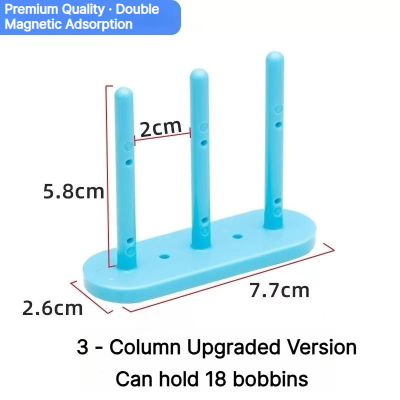 1010★V2 |  Magnetic Bobbin Holder Rack for Sewing Machines, No Installation Required.