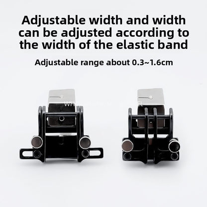 1610★  Upgraded flat car adjustable F537 rubber band presser foot electroplating elastic strap on all steel shoulder strap rubber band adjustable width