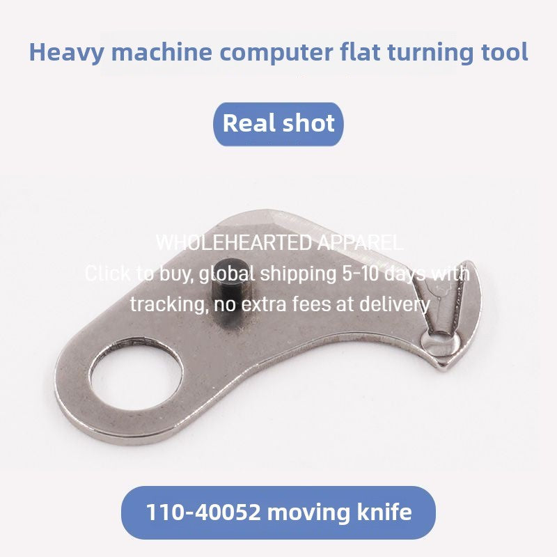 1466★  Authentic Qiangxin computer flat car wire cutting blade, movable knife 110-40052 fixed knife D2406-555-DOH parts