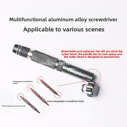 1544★  Electronic wire clamp special multi-functional aluminum alloy screwdriver finishing S2 machine repair tool sewing machine accessories