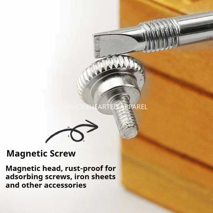 1811★ Medium Magnetic Slotted Screwdriver for Sewing Machines, S2 Steel Sewing Tool★