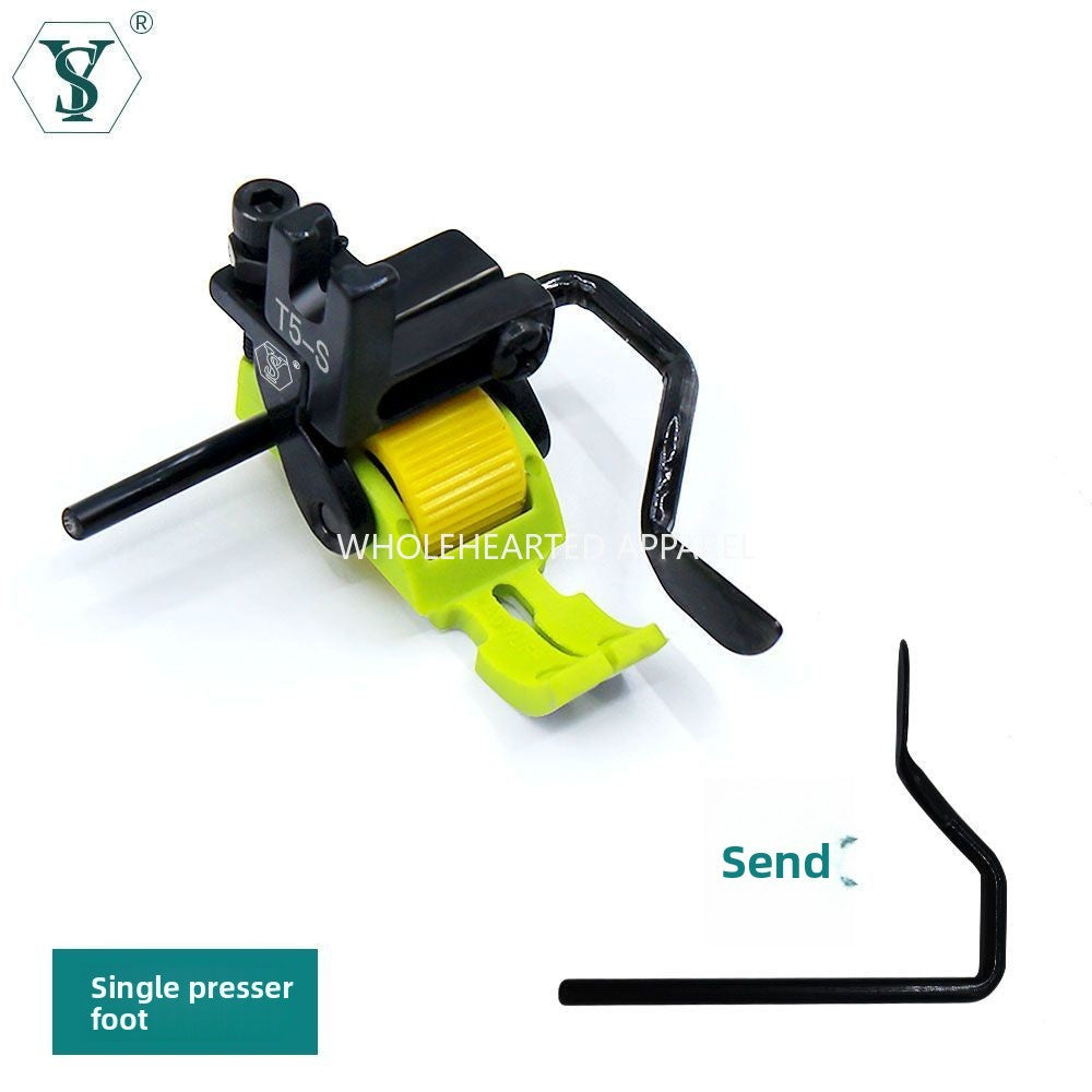 1592★  New Teflon T5-S multi-purpose five-in-one computer flat car left and right rib pressing roller pressing foot