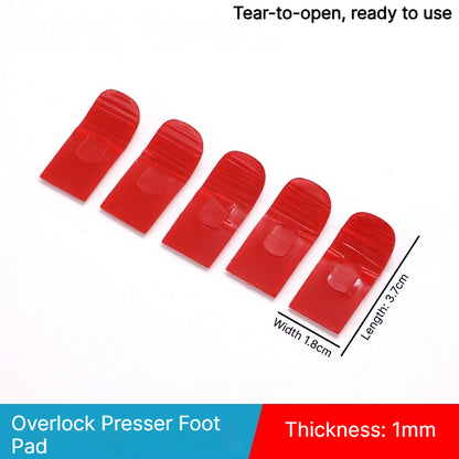 1913★ Upgraded 2nd Gen No-Fold Teflon Presser Foot Pad for 4/5-Thread Overlock Machines.