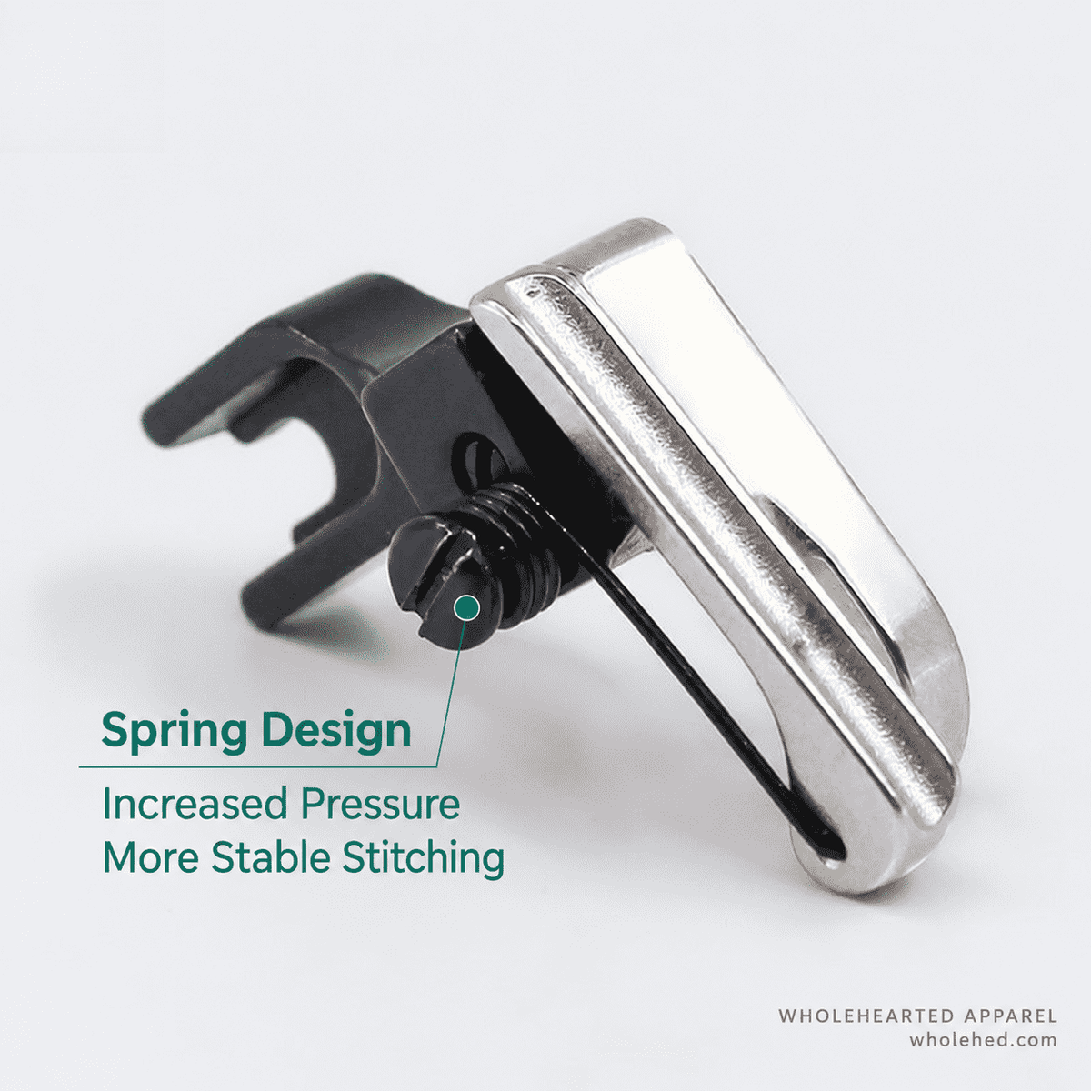 1738★ Double-Spring Grooved Compensating Presser Foot for Industrial Lockstitch Machines, Cording & Piping.