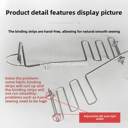1417★  Flat car guide frame strap positioning width adjustable free hand support sewing machine accessories computer flat sewing machine