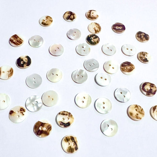 3010  shell buttons round high-end shell handmade clothes short-sleeved shirt jacket, back pocket buttons button decoration