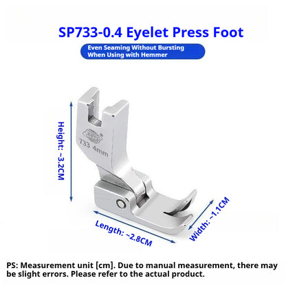 1830★ SP733 All-Steel Blind Hem Presser Foot with 0.4 Groove for Lockstitch Sewing Machines★