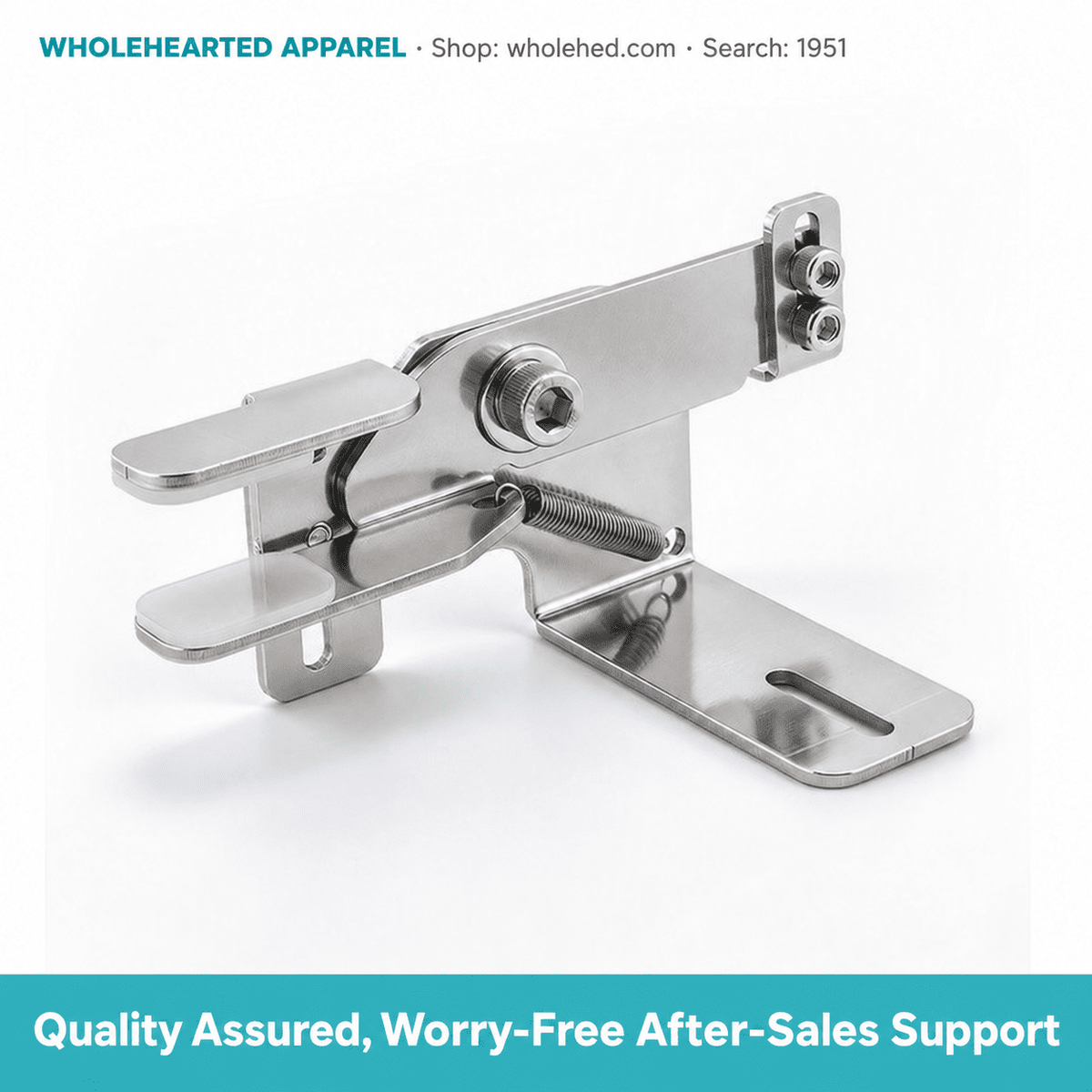 1951★ Adjustable-Height Stainless Steel Cord Lock Threading Tool for Clothing Drawstrings