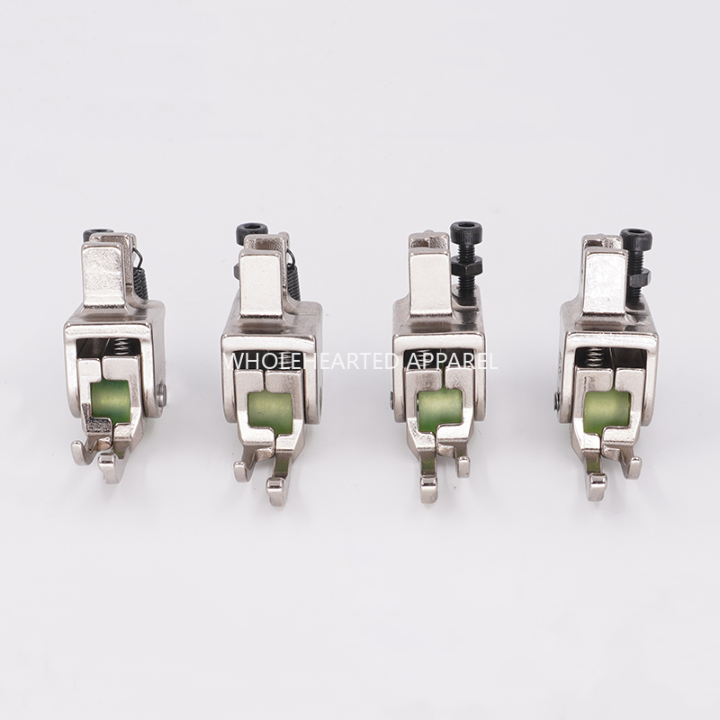 1658★  New boutique narrow high and low roller presser foot leather curtain down jacket thick and thin universal presser foot sewing machine accessories