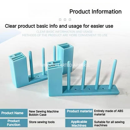 1010★V2 |  Magnetic Bobbin Holder Rack for Sewing Machines, No Installation Required.