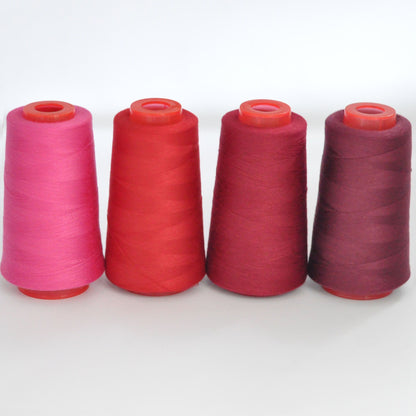 3053  Thread 402 Sewing Thread Household High Speed Thread Sewing Machine Pagoda Polyester Flat Car Large Roll Black and White Color