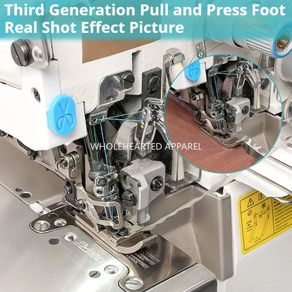 1746★ Premium all-steel overlock machine transparent shoulder-strap presser foot, left-right adjustable, anti-skew EX998 sewing accessory★