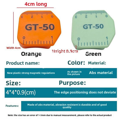 1598★  [Accurate rib] New flat car plastic magnet sizing fabric anti-roll rib with scale multi-function locator sewing machine accessories