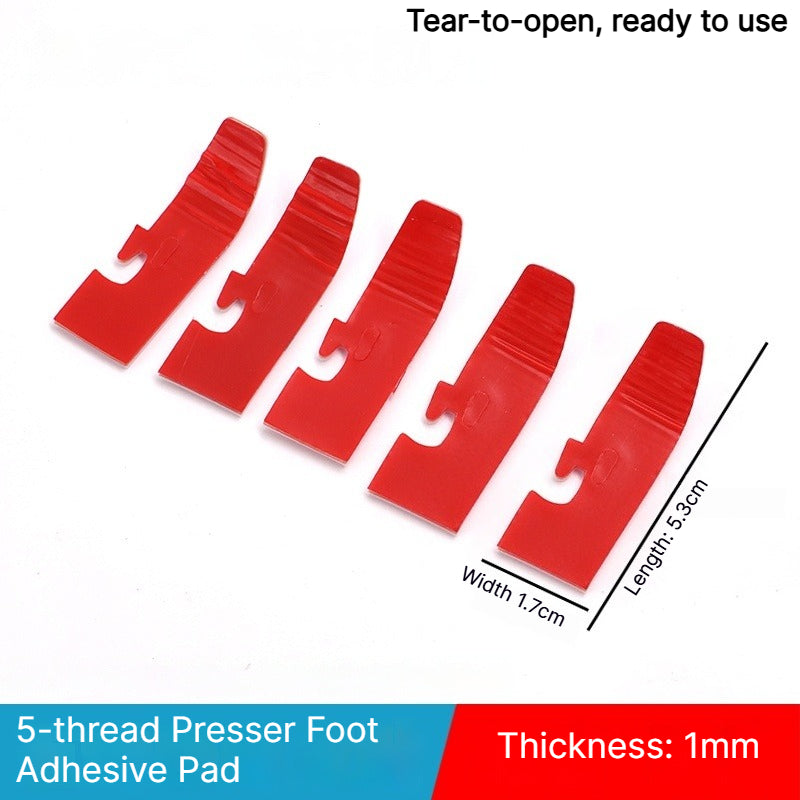 1913★ Upgraded 2nd Gen No-Fold Teflon Presser Foot Pad for 4/5-Thread Overlock Machines.