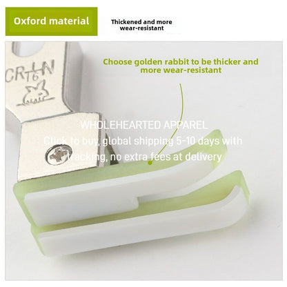 1428★  Golden wire rabbit flat car plastic high and low presser foot pressure line 0.1 0.2 stop Oxford presser foot thickened presser foot Daquan