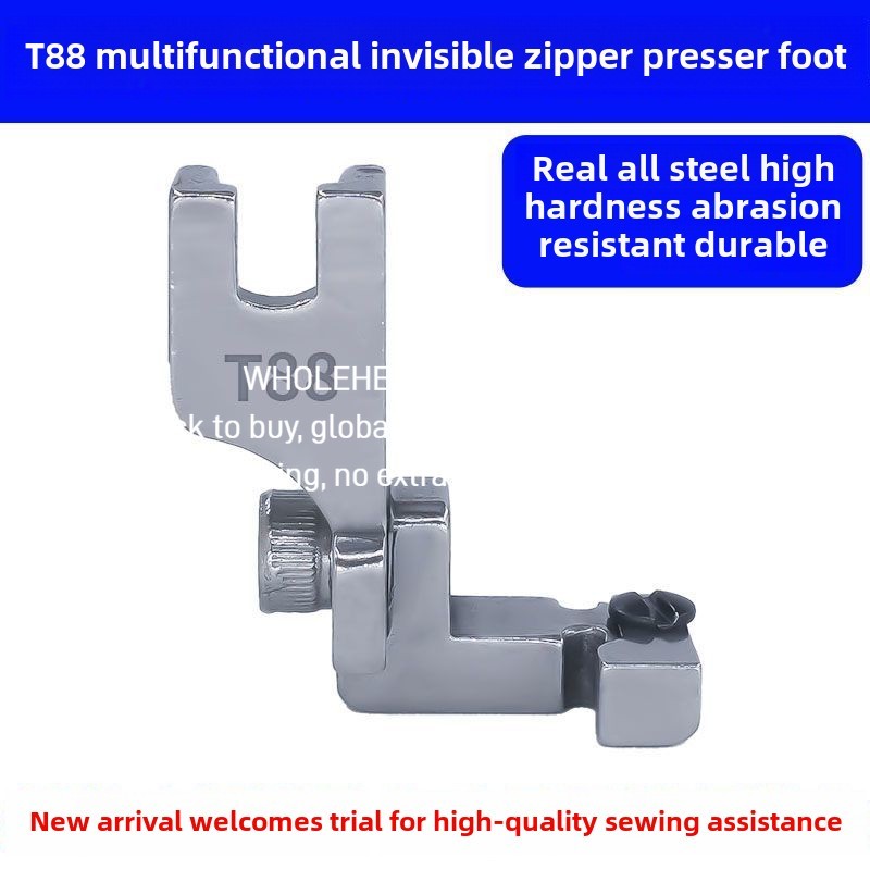 1481★  New flat car T88 adjustable multi-functional invisible zipper presser foot, computer flat car with zipper unilateral presser foot