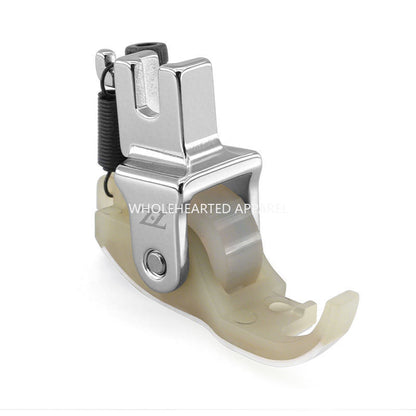 1617★  New flat car A10 pull cylinder special presser foot roller plastic presser foot hemming device wheel Teflon baseplate