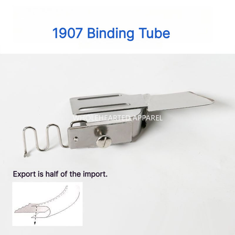 1907★ Elastic Binding Attachment for Lockstitch Sewing Machines, Fold-Over Binder for Stretch Tape★