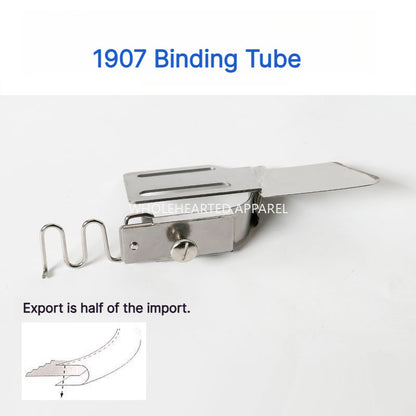1907★ Elastic Binding Attachment for Lockstitch Sewing Machines, Fold-Over Binder for Stretch Tape★