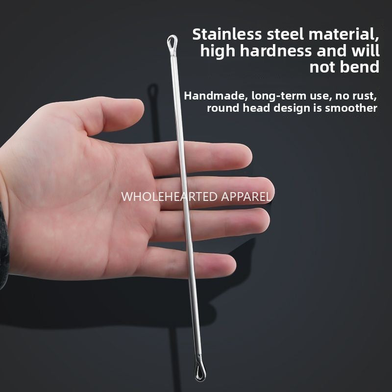 1636★  New high-hardness double-head rope threading tool large hole handmade round head elastic pants rope sewing accessories