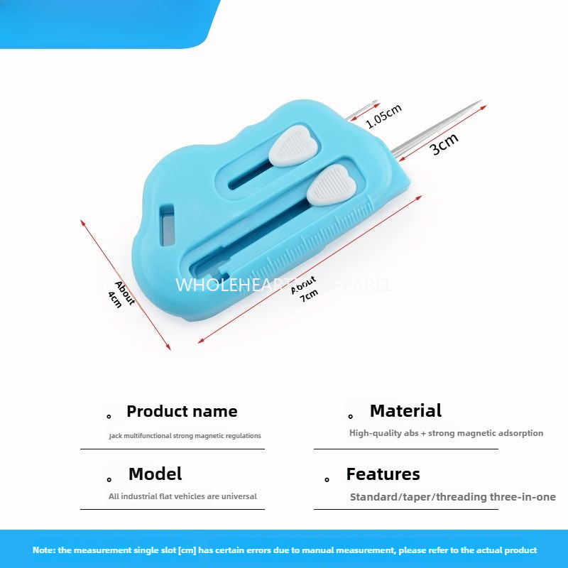 1618★ Punzón de ajuste de costilla de plástico magnético fuerte multifuncional, removedor de hilo, dispositivo de enhebrado, accesorios de costura