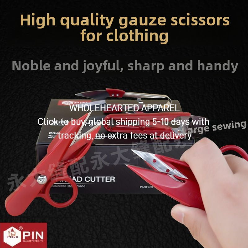 1413★  Scissors Stainless Steel Cross Stitch Spring Tailor Scissors Thread PIN Premium Stainless Steel Thread Scissors Small Scissors